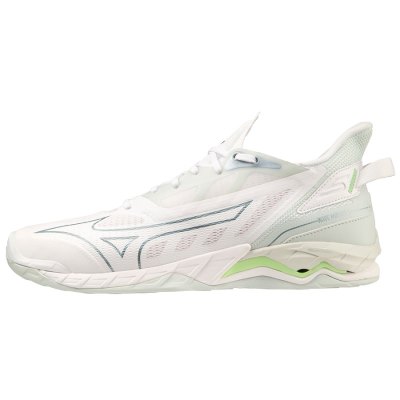 Zapatillas Balonmano Mizuno WAVE Mirage 5 Mujer - Blancos / Verdes - Chile M432HDRZNK